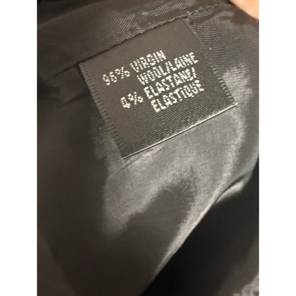 Lafayette 148 New York Black Virgin Wool Knee Length Pencil Skirt Size 12 - Picture 9 of 9